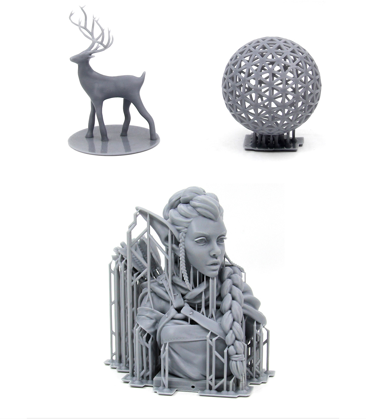 grey resin 3d print | Voxelab