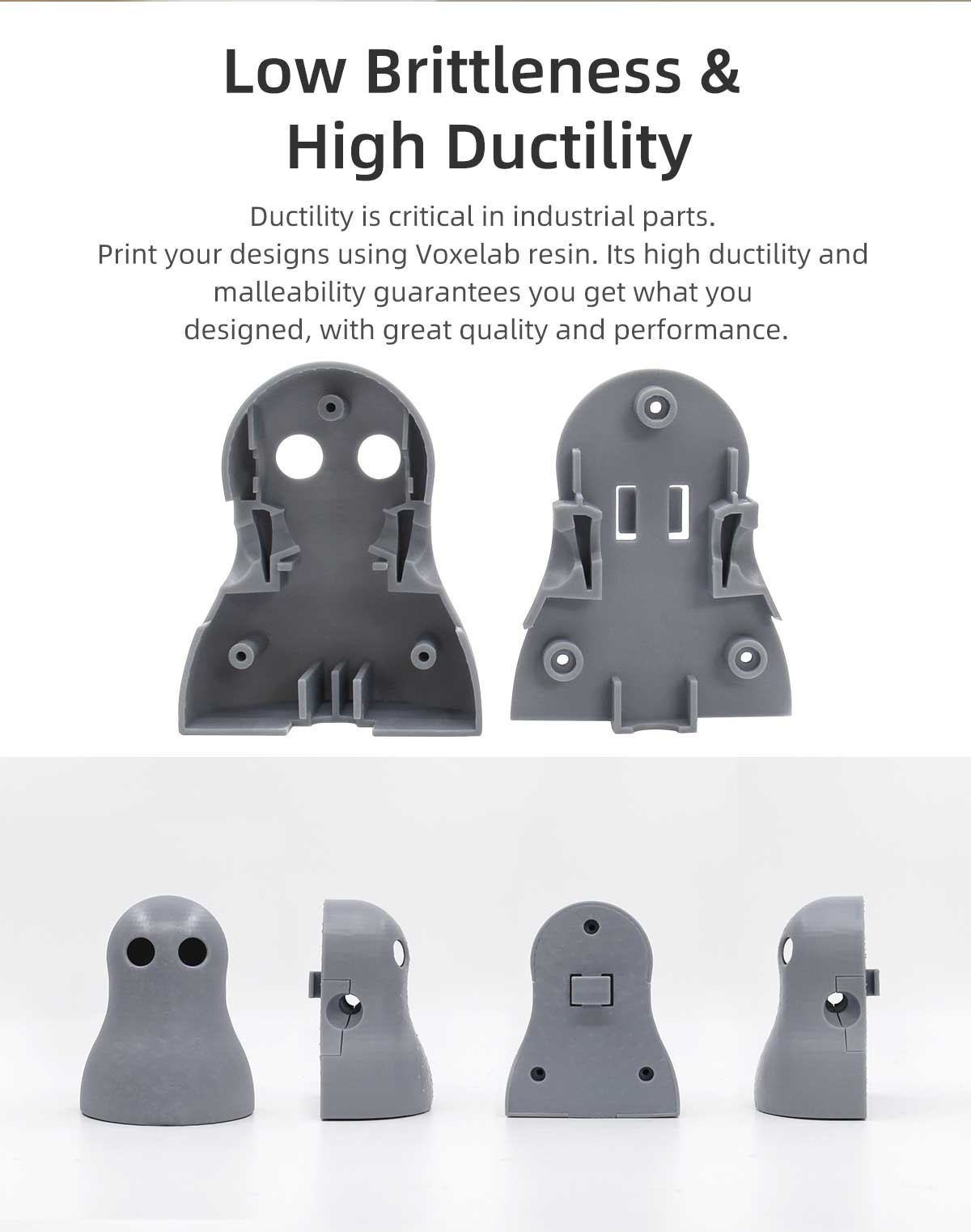 low brittleness & high ductility resin | Voxelab