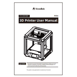 Aries 3d printer User Manual | Voxelab