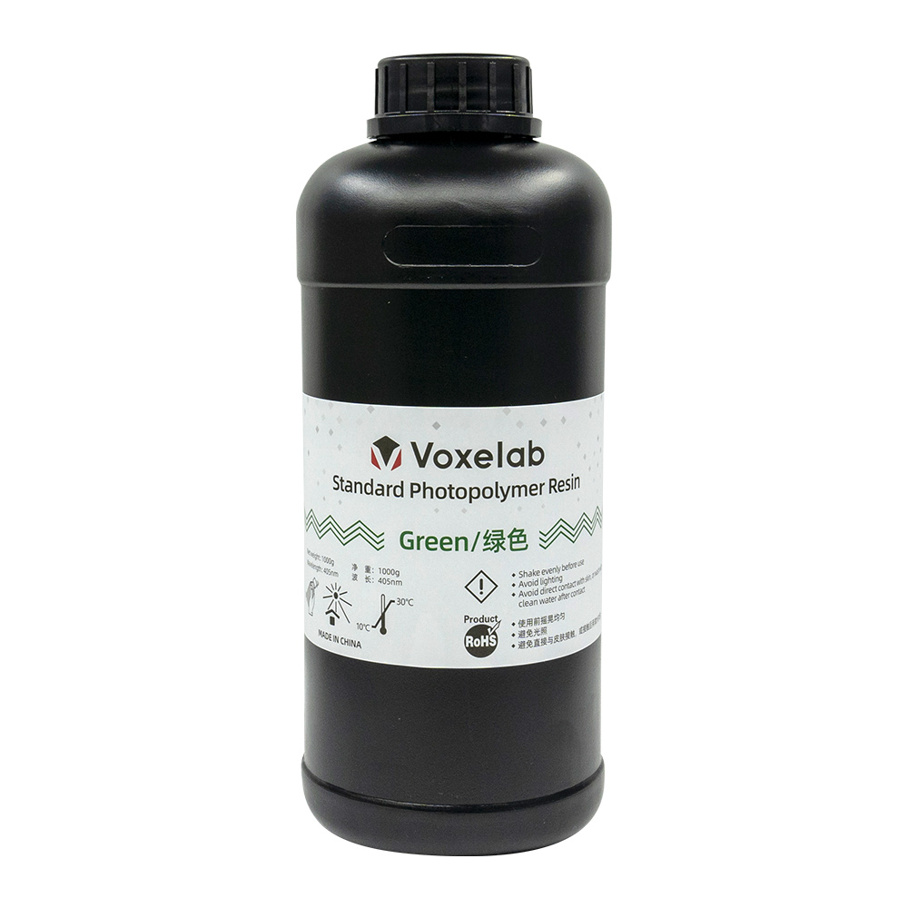 Voxelab LCD 405nm UV-Curing Standard Resin 1KG - Green