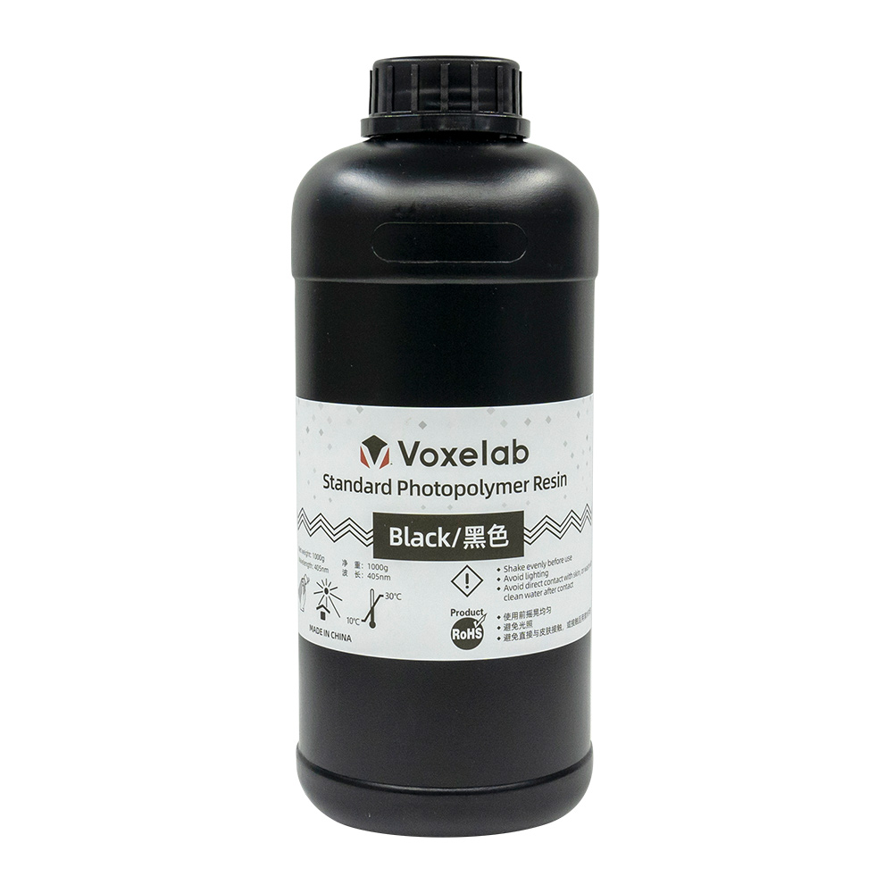 Voxelab LCD 405nm UV-Curing Standard Resin 1KG - Black