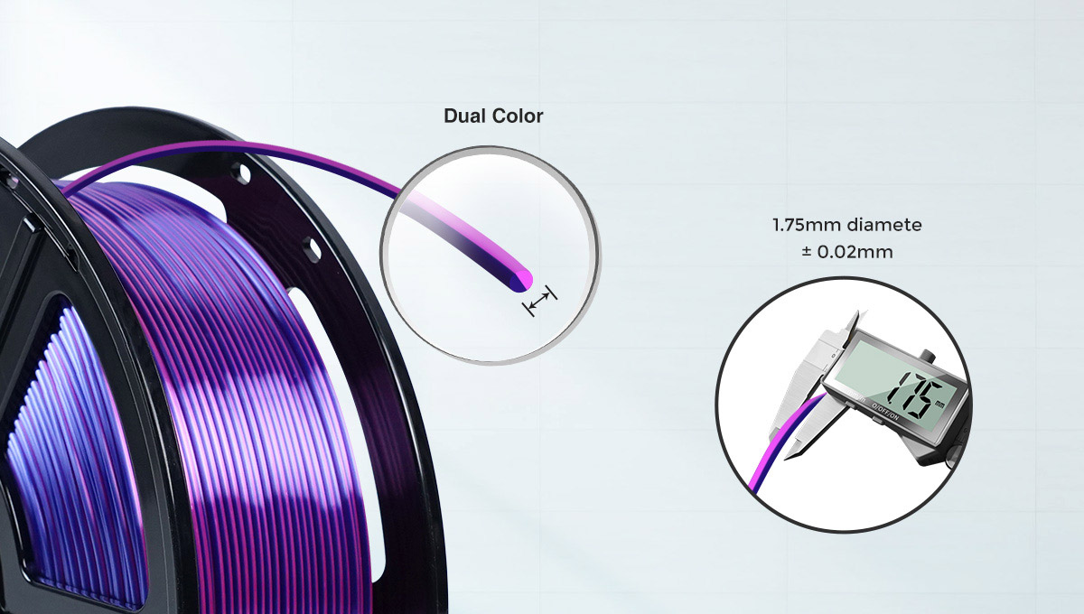 Dual color pla filament 1.75mm diamete | Voxelab