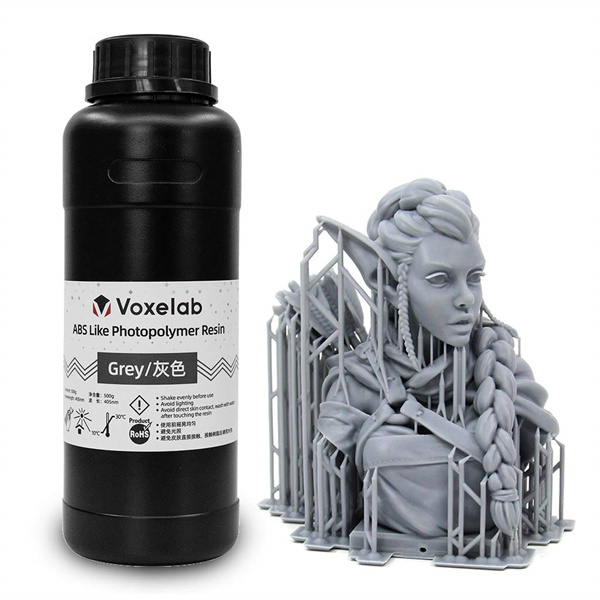 Voxelab ABS-like Photopolymer Resin 500ml for LCD 405nm UV-Curing